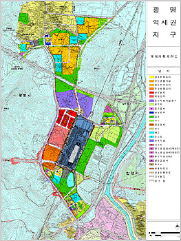 역세권 개발 구역 지도 